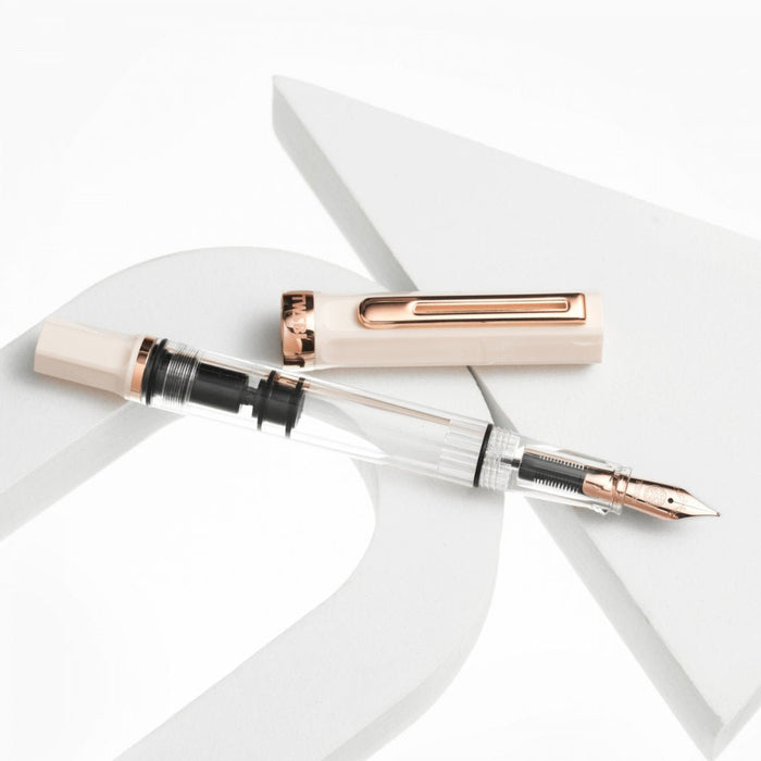 TWSBI ECO Fountain Pen - Creme - Rose Gold Trim - Pen Boutique Ltd