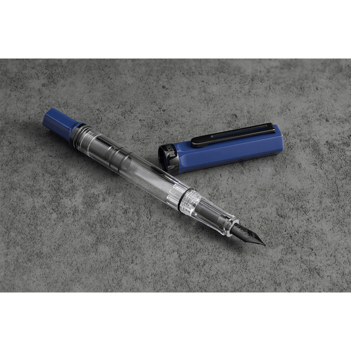 TWSBI Eco Fountain Pen - Slate Blue with Onyx - Pen Boutique Ltd