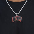 University of Nevada Las Vegas Official NCAA Logo Pendant in White Gold