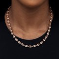Valentina Necklace in Rose Gold- 7mm