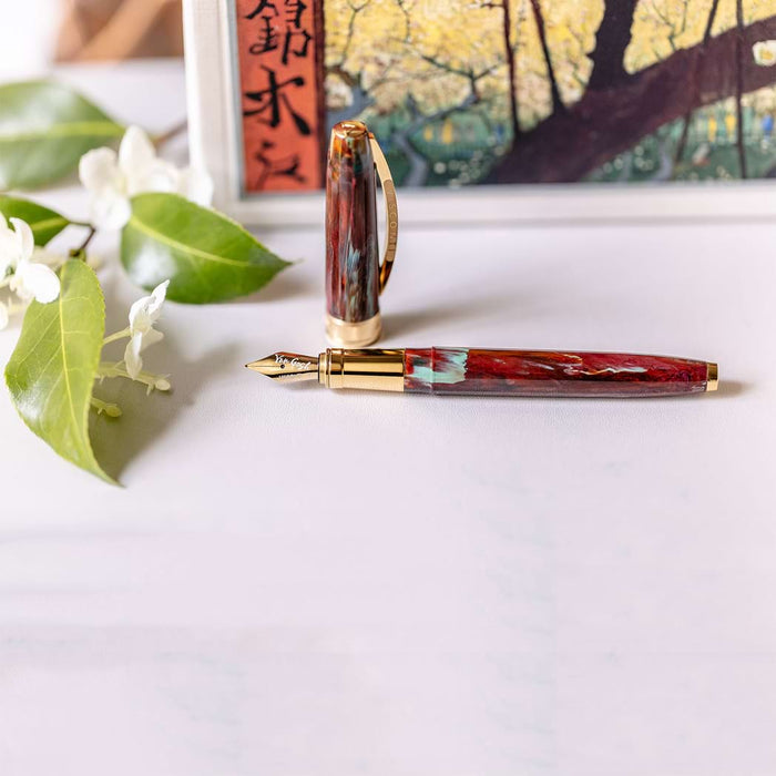 Visconti Van Gogh Fountain Pen - Flowering Plum Orchard - Pen Boutique Ltd