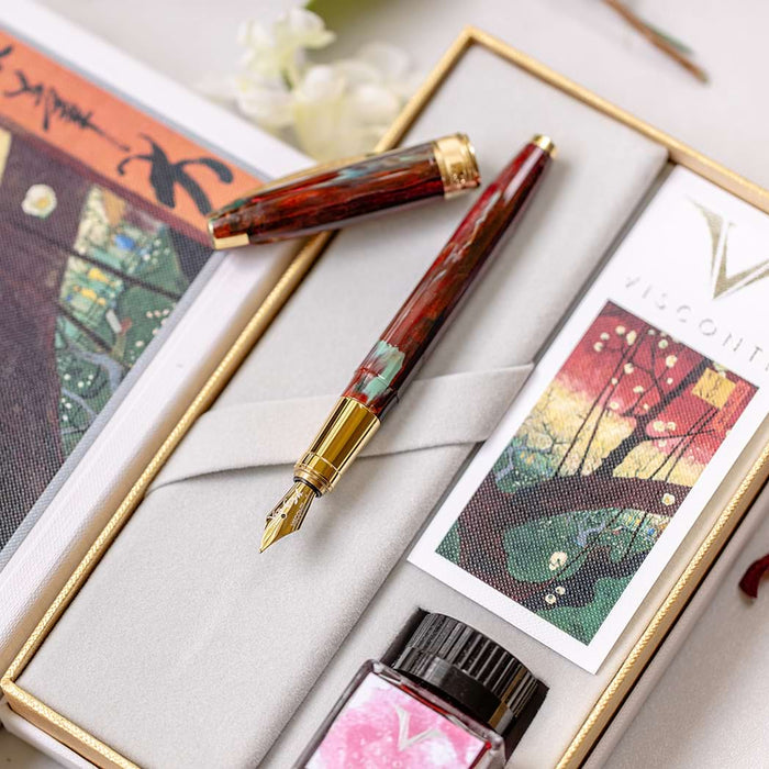 Visconti Van Gogh Fountain Pen - Flowering Plum Orchard - Pen Boutique Ltd