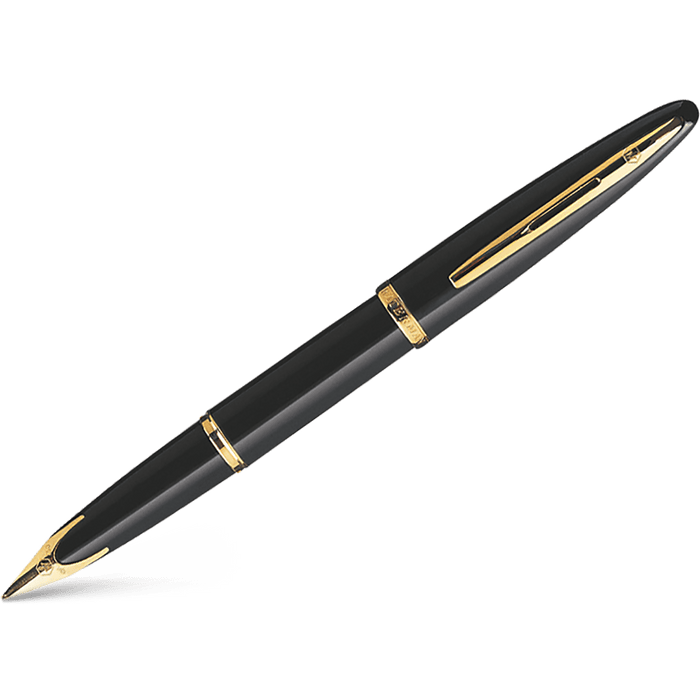 Waterman Carene Fountain Pen - Black Sea - Gold Trim - Pen Boutique Ltd