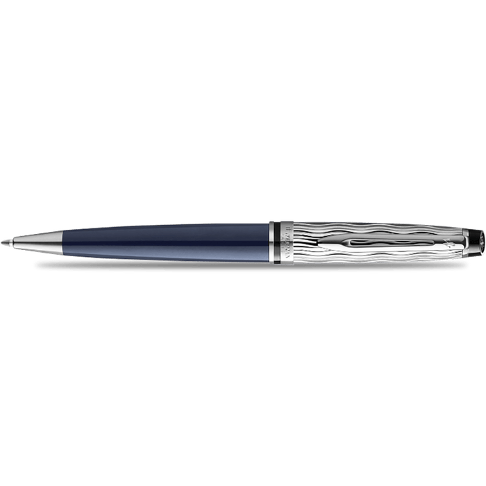 Waterman Expert L'Essence du Bleu Ballpoint Pen - Metal & Blue - Pen Boutique Ltd