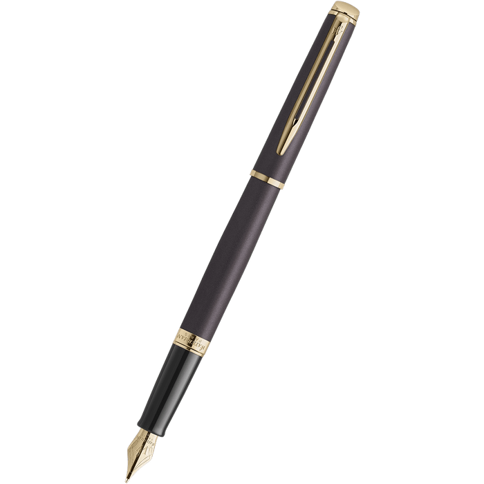 Waterman Hémisphère Fountain Pen - Understated Edit Lava Black - Pen Boutique Ltd