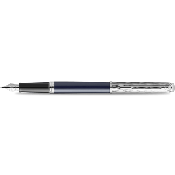 Waterman Hemisphere L'Essence du Bleu Fountain Pen - Metal & Blue - Pen Boutique Ltd