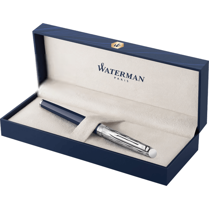 Waterman Hemisphere L'Essence du Bleu Fountain Pen - Metal & Blue - Pen Boutique Ltd