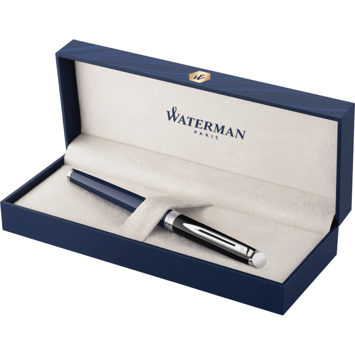 Waterman Hemisphere Rollerball Pen - Colour Blocking Black & Blue - Pen Boutique Ltd