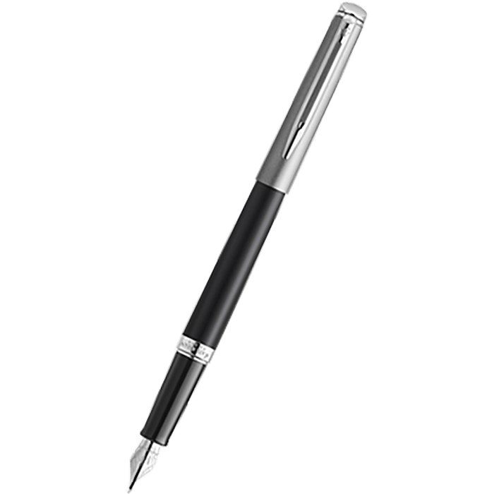 Waterman Hemisphere21 Fountain Pen - Matte Black - Chrome Trim - Pen Boutique Ltd