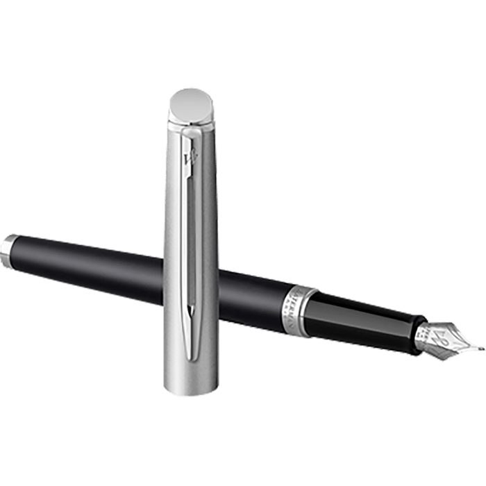 Waterman Hemisphere21 Fountain Pen - Matte Black - Chrome Trim - Pen Boutique Ltd