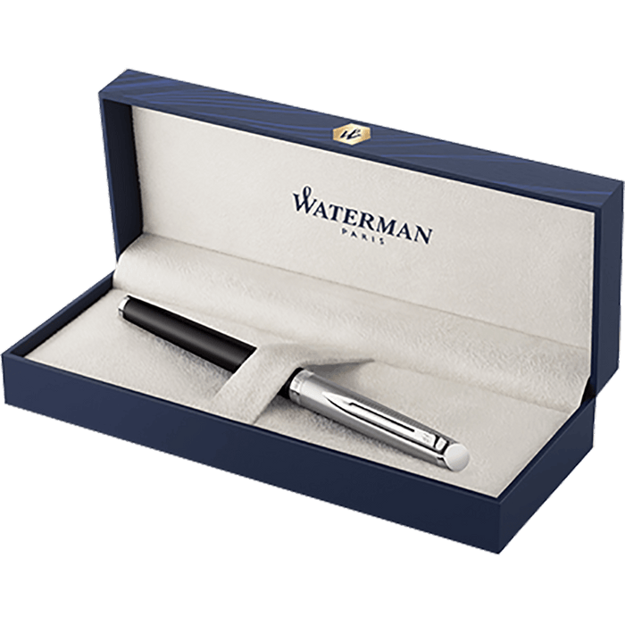 Waterman Hemisphere21 Fountain Pen - Matte Black - Chrome Trim - Pen Boutique Ltd