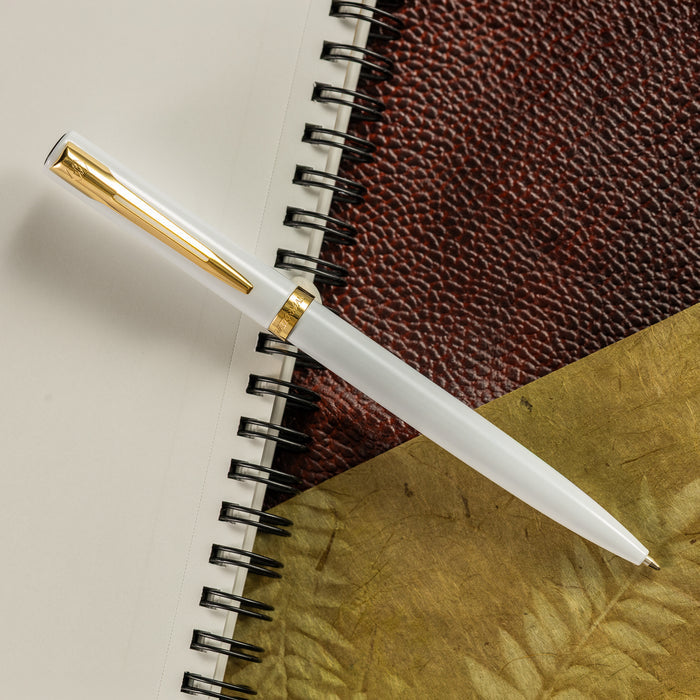 Waterman Impression Ballpoint Pen - White GT - Pen Boutique Ltd
