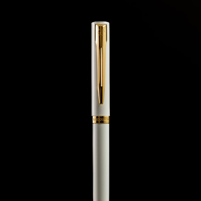 Waterman Impression Ballpoint Pen - White GT - Pen Boutique Ltd