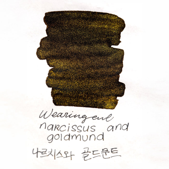 Wearingeul The Color of Literature Ink Bottle - Narcissus and Goldmond - 30ml - Pen Boutique Ltd