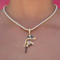 Wonder Woman Body Official DC Comics Pendant in Yellow Gold