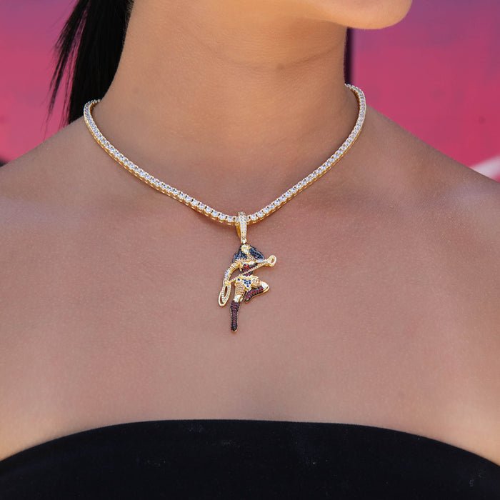 Wonder Woman Body Official DC Comics Pendant in Yellow Gold