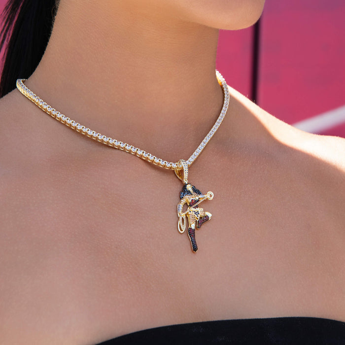 Wonder Woman Body Official DC Comics Pendant in Yellow Gold