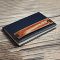 Yak Leather Elastic Pen Holder Single Pen Sleeve - Tan - Pen Boutique Ltd