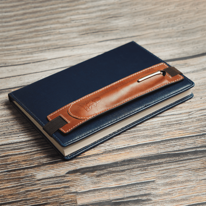 Yak Leather Elastic Pen Holder Single Pen Sleeve - Tan - Pen Boutique Ltd