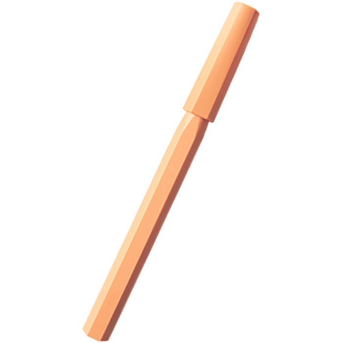 YStudio Glamour Evolve - Ocean Rollerball Pen - Sunset Orange - Pen Boutique Ltd